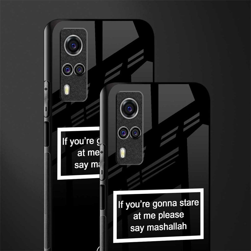 mashallah black edition glass case for vivo y51a image-2