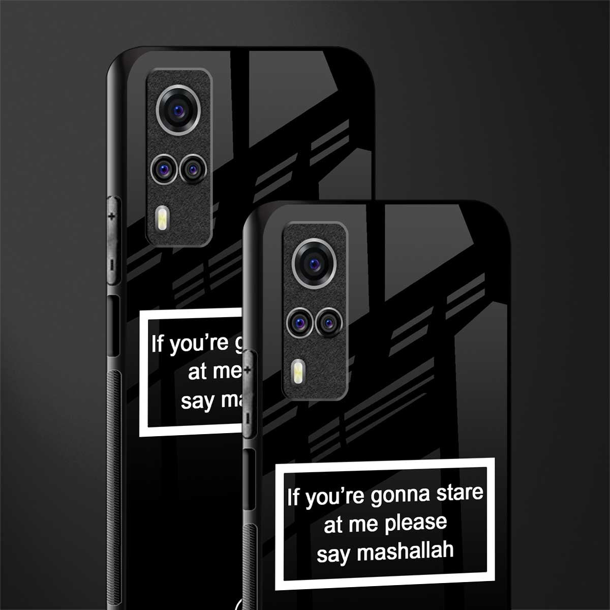 mashallah black edition glass case for vivo y51 image-2