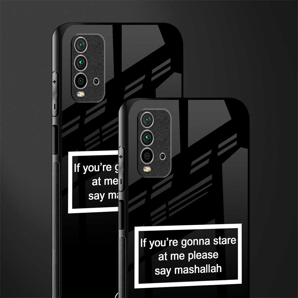 mashallah black edition glass case for redmi 9 power image-2