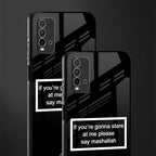 mashallah black edition glass case for redmi 9 power image-2