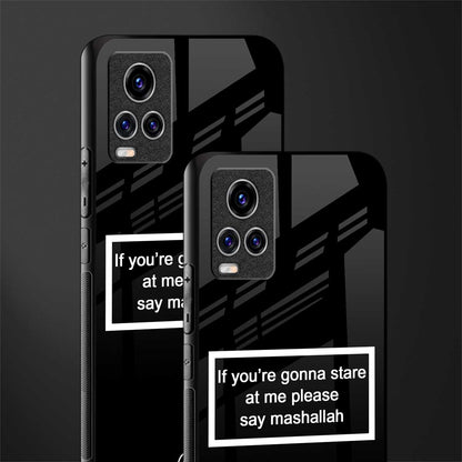 mashallah black edition glass case for vivo v20 pro image-2