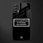 mashallah black edition glass case for realme x7 image