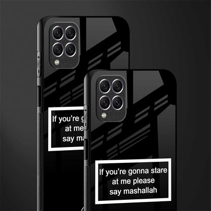mashallah black edition glass case for samsung galaxy f62 image-2