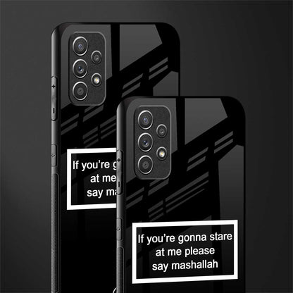 mashallah black edition glass case for samsung galaxy a32 4g image-2