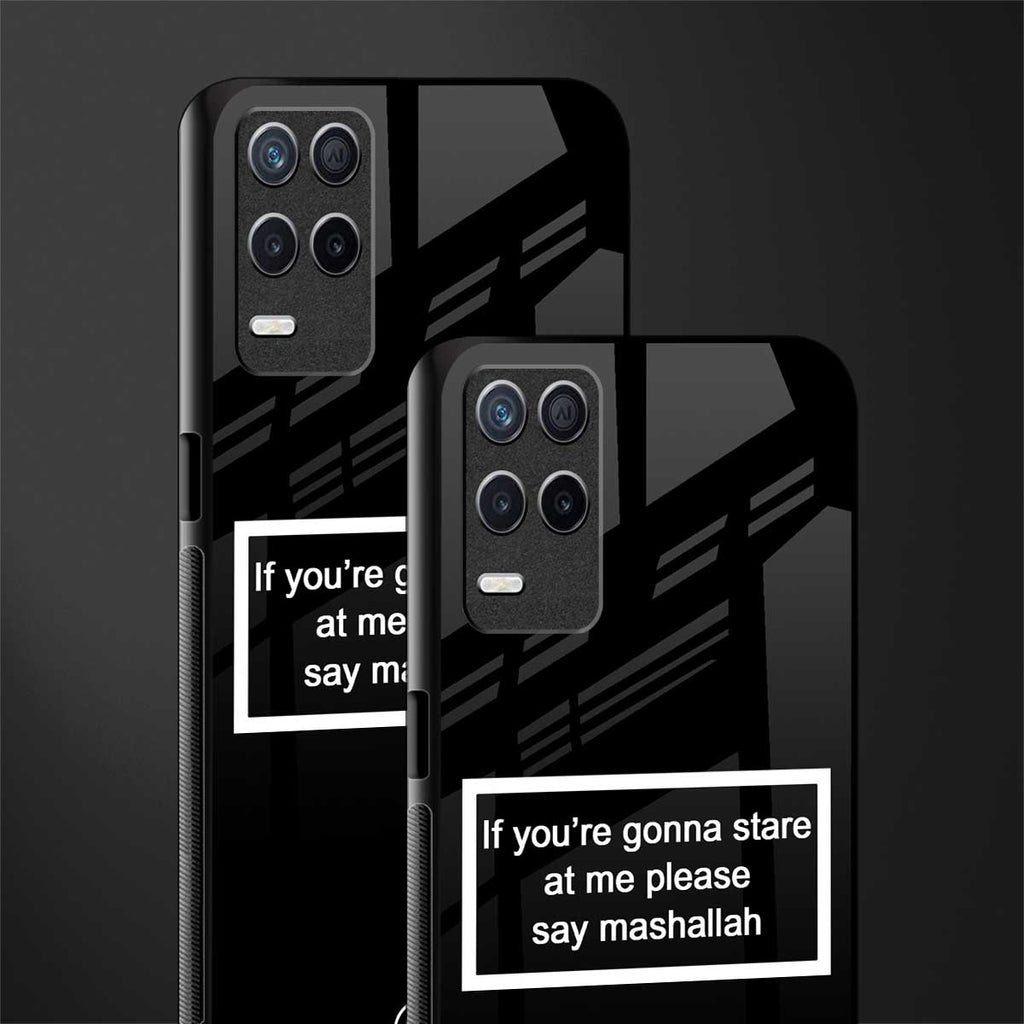mashallah black edition glass case for realme 8 5g image-2