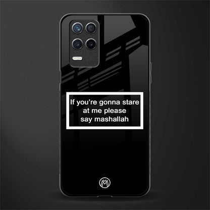mashallah black edition glass case for realme narzo 30 5g image
