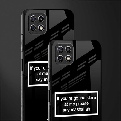 mashallah black edition glass case for samsung galaxy a22 5g image-2