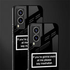 mashallah black edition glass case for vivo v21e 5g image-2
