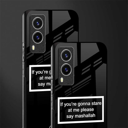 mashallah black edition glass case for vivo v21e 5g image-2