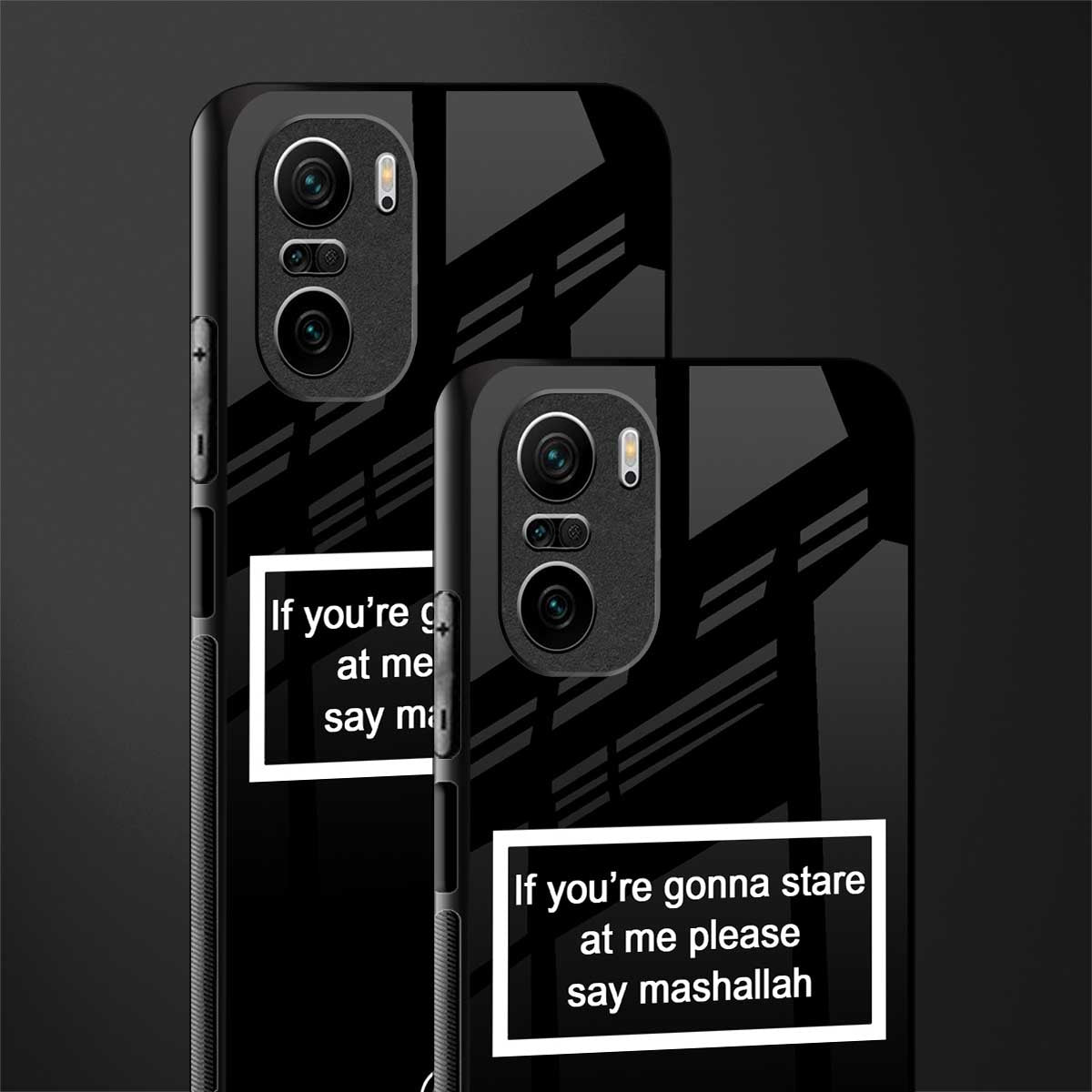mashallah black edition glass case for mi 11x 5g image-2