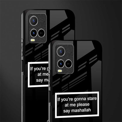 mashallah black edition glass case for vivo y21 image-2