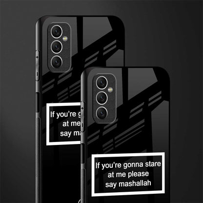 mashallah black edition glass case for samsung galaxy m52 5g image-2