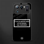 mashallah black edition glass case for mi 11 ultra 5g image