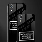 mashallah black edition glass case for iphone xr image-2