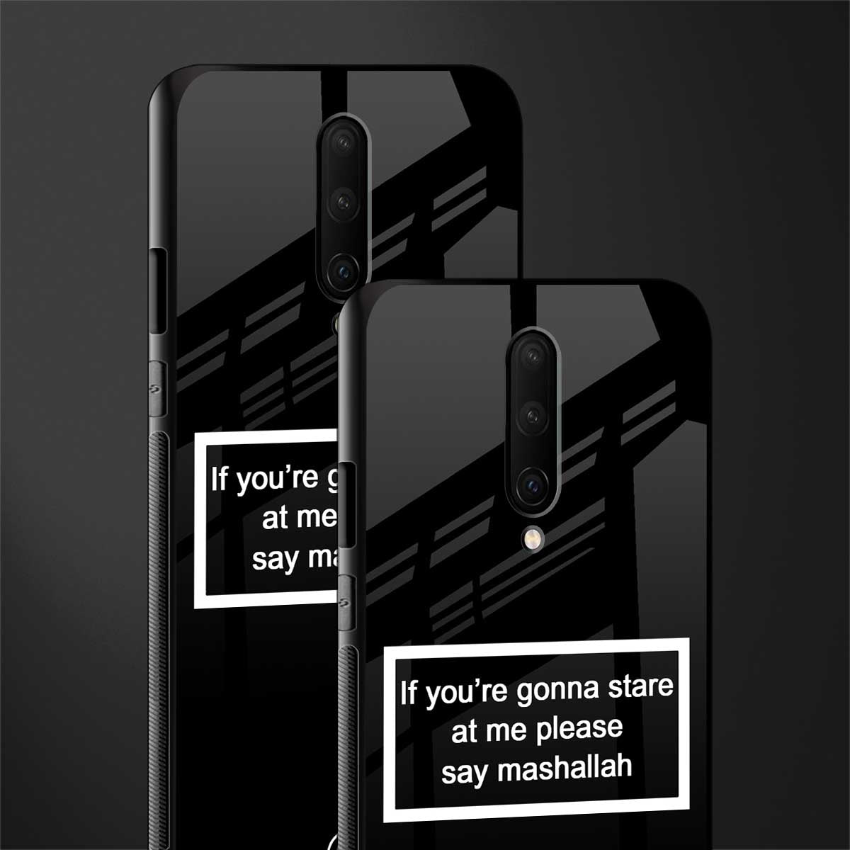 mashallah black edition glass case for oneplus 7 pro image-2