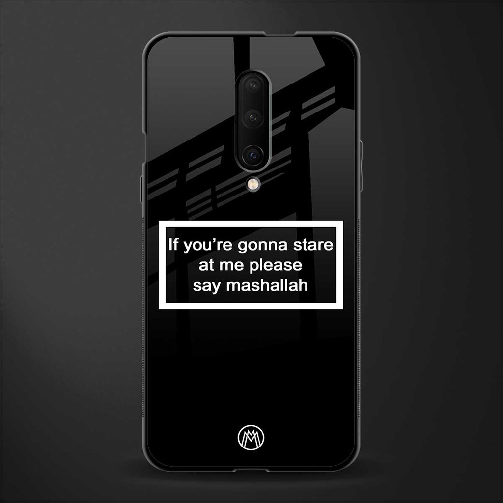 mashallah black edition glass case for oneplus 7 pro image