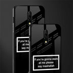 mashallah black edition glass case for oneplus 7 image-2