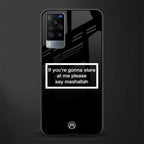 mashallah black edition glass case for vivo x60 image