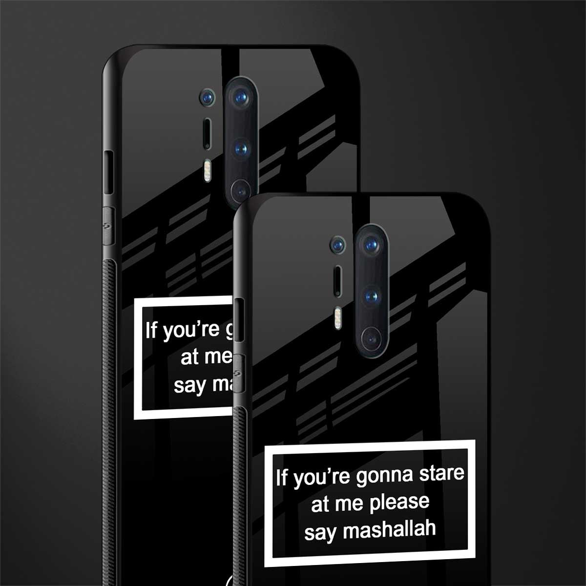 mashallah black edition glass case for oneplus 8 pro image-2