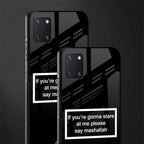 mashallah black edition glass case for samsung a81 image-2