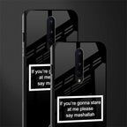 mashallah black edition glass case for oneplus 8 image-2
