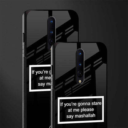 mashallah black edition glass case for oneplus 8 image-2