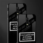 mashallah black edition glass case for oneplus 6 image-2