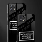 mashallah black edition back phone cover | glass case for samsung galaxy f42