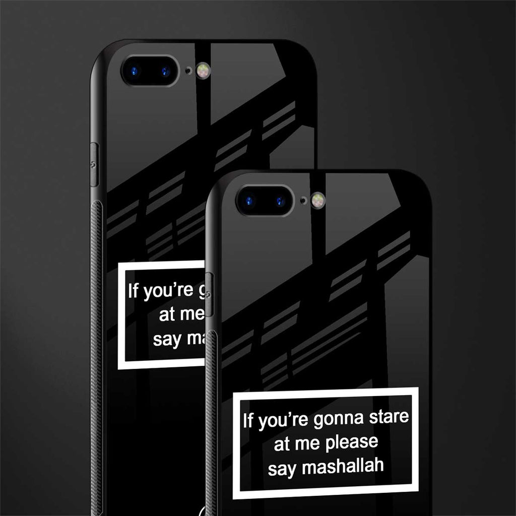 mashallah black edition glass case for iphone 7 plus image-2