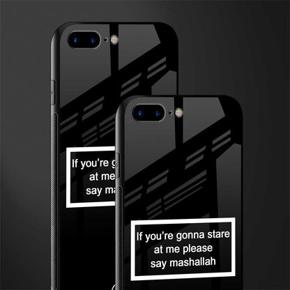 mashallah black edition glass case for iphone 7 plus image-2