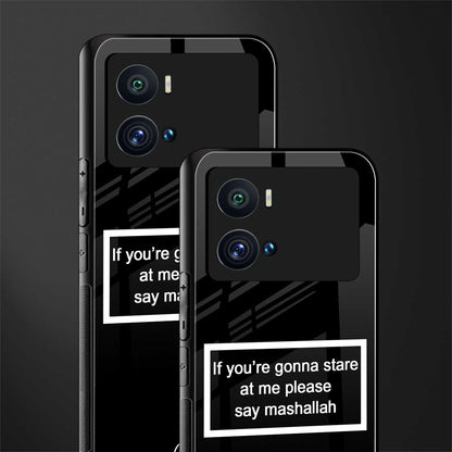 mashallah black edition back phone cover | glass case for iQOO 9 Pro