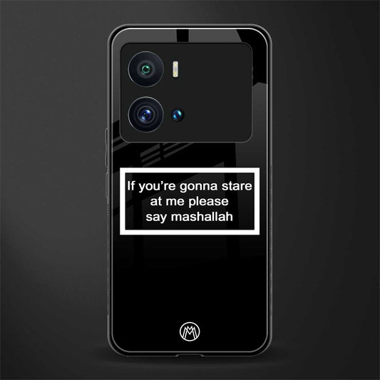 mashallah black edition back phone cover | glass case for iQOO 9 Pro
