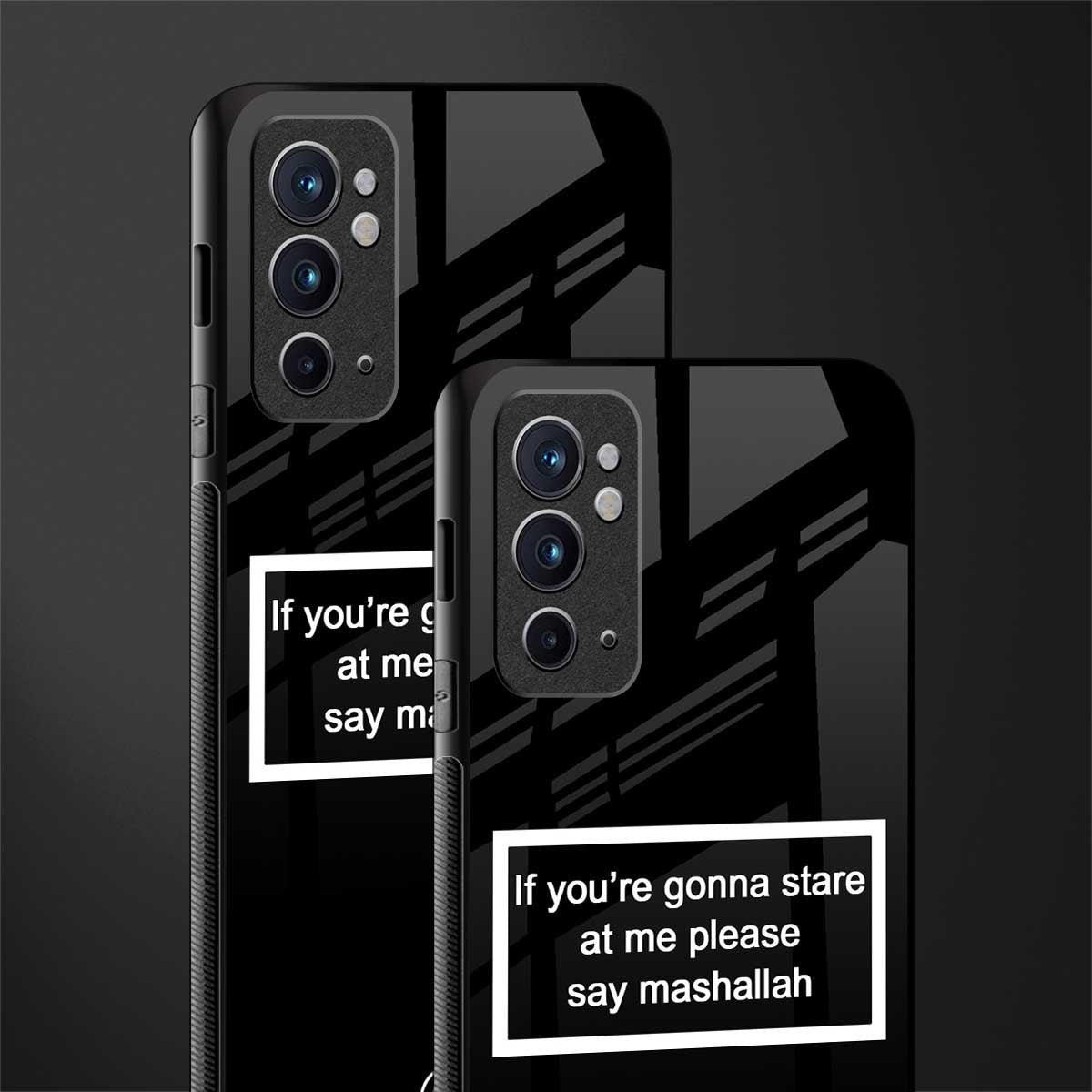mashallah black edition glass case for oneplus 9rt image-2