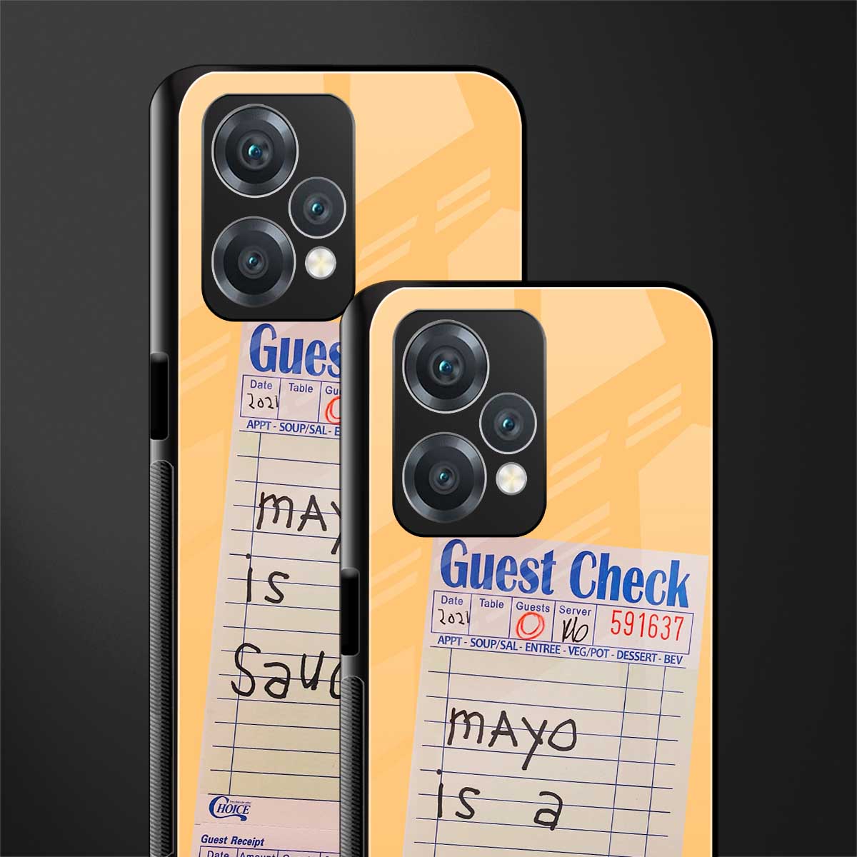 mayo is a sauce back phone cover | glass case for realme 9 pro 5g