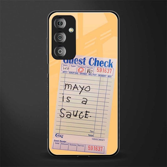 mayo is a sauce back phone cover | glass case for samsung galaxy f23 5g