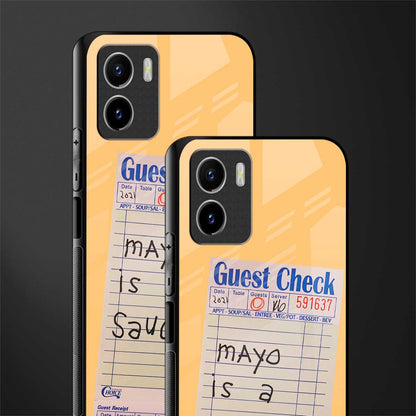 mayo is a sauce back phone cover | glass case for vivo y72