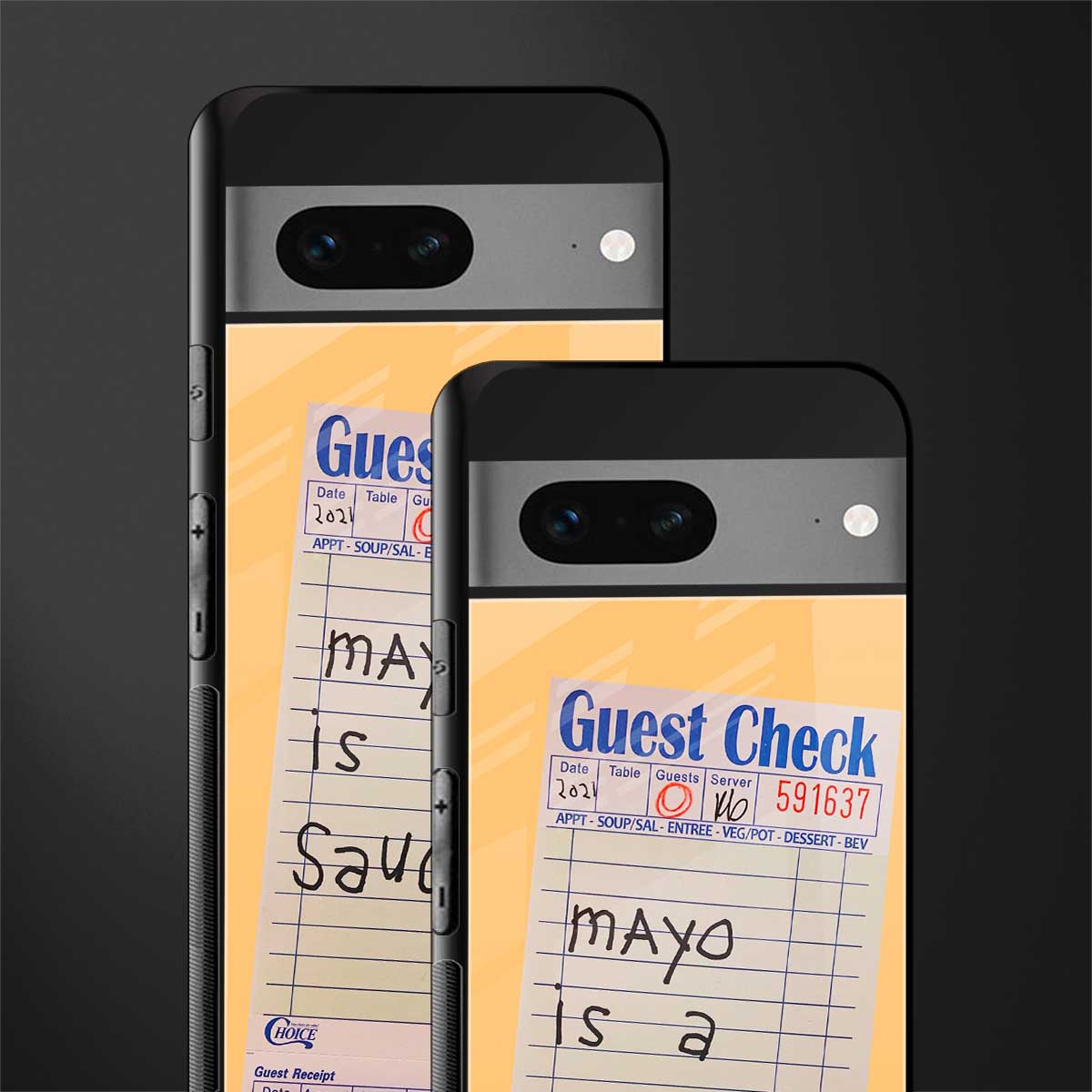 mayo is a sauce back phone cover | glass case for google pixel 7