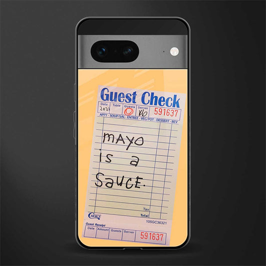 mayo is a sauce back phone cover | glass case for google pixel 7