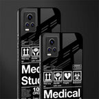 medical student back phone cover | glass case for vivo y73