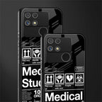 medical student back phone cover | glass case for realme narzo 50a