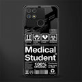 medical student back phone cover | glass case for realme narzo 50a