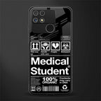 medical student back phone cover | glass case for realme narzo 50a