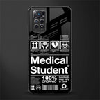 medical student back phone cover | glass case for redmi note 11 pro plus 4g/5g