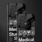 medical student back phone cover | glass case for samsung galaxy a53 5g
