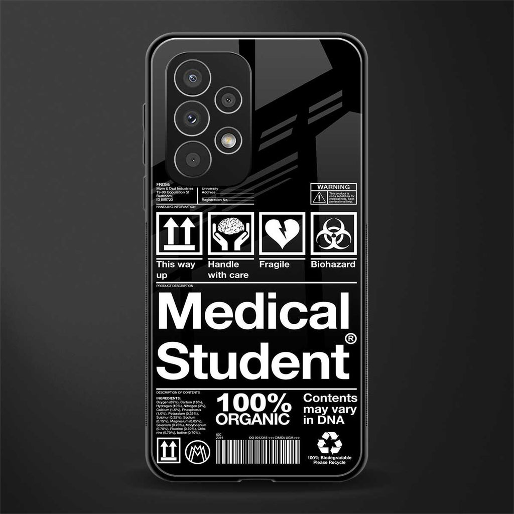 medical student back phone cover | glass case for samsung galaxy a53 5g