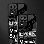 medical student back phone cover | glass case for samsung galaxy m33 5g