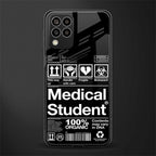 medical student back phone cover | glass case for samsung galaxy m33 5g