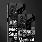 medical student back phone cover | glass case for samsung galaxy a13 4g