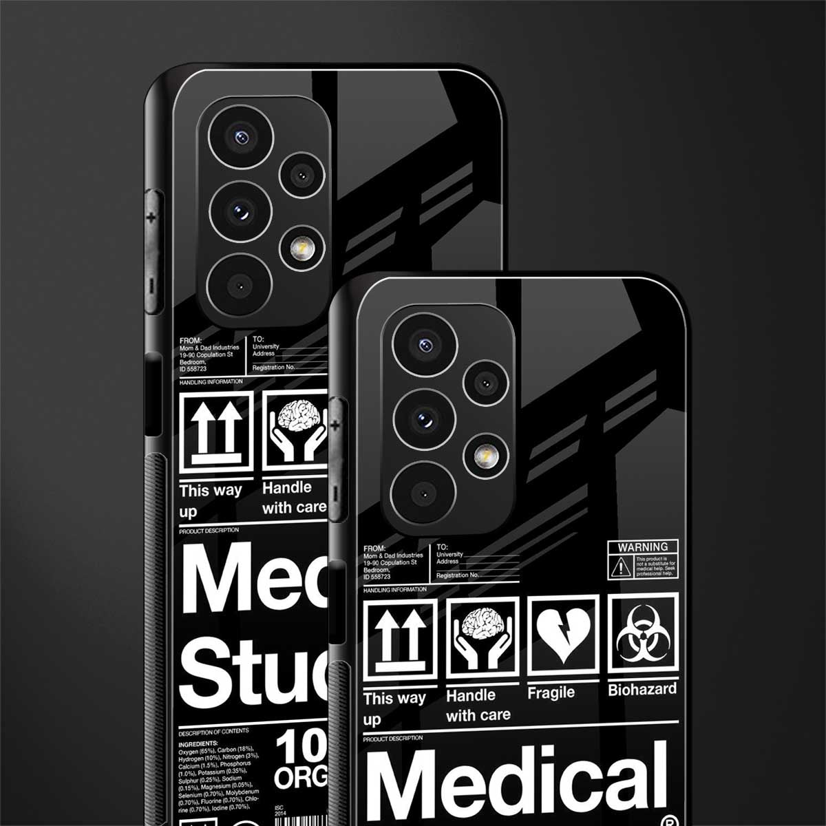 medical student back phone cover | glass case for samsung galaxy a13 4g