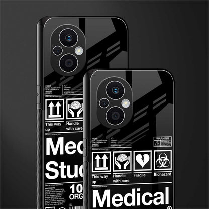 medical student back phone cover | glass case for oppo f21 pro 5g